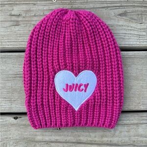 Juicy Couture Pink oversized Beanie